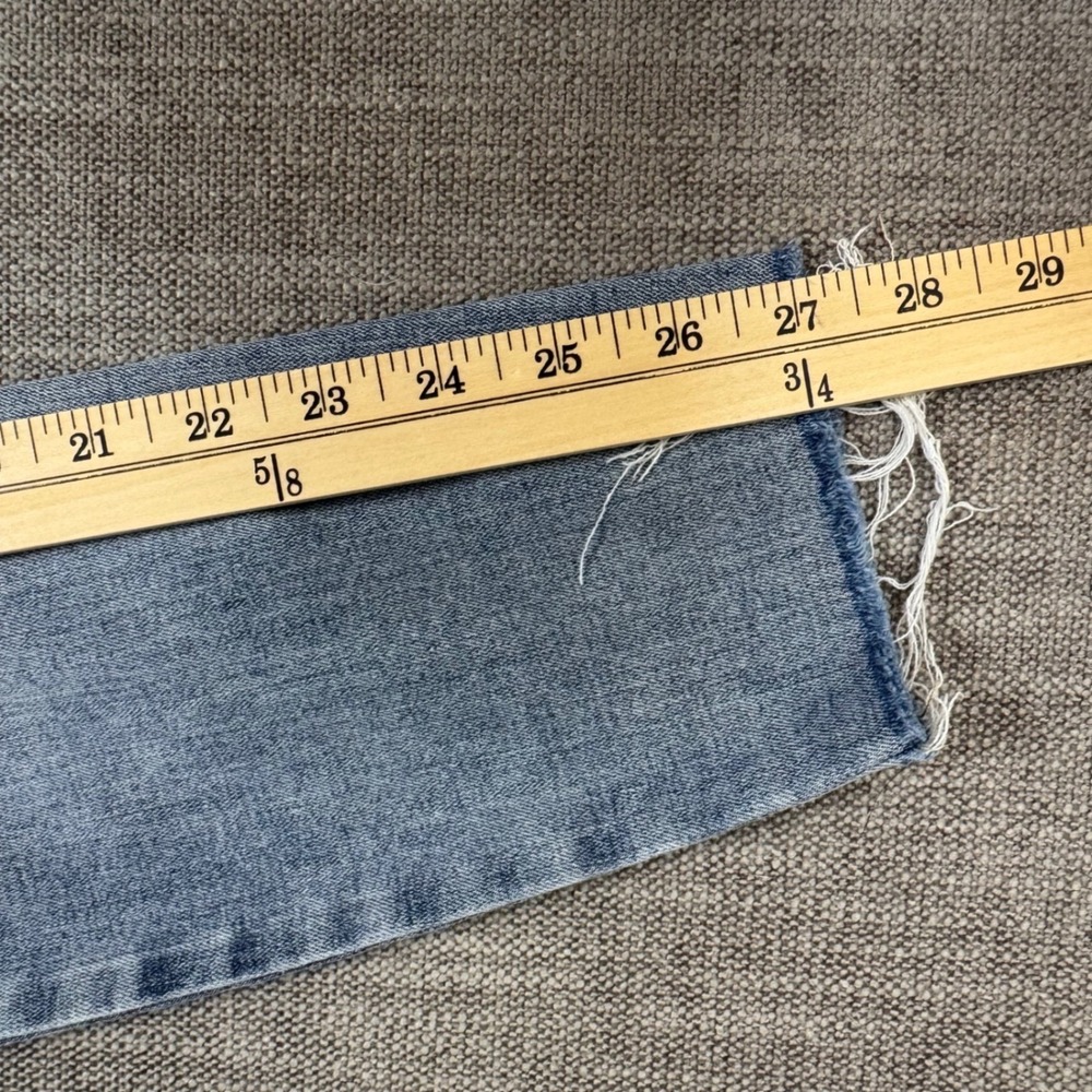 Pistola Womens 25 High Rise Skinny Jeans Button Fly Light Wash‎ Raw Hem - Picture 7 of 8